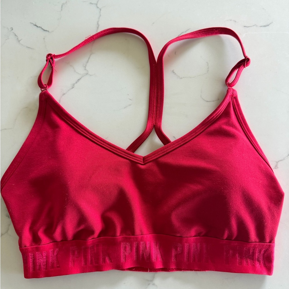 PINK Victoria's Secret Bright Pink Seamless Bralette